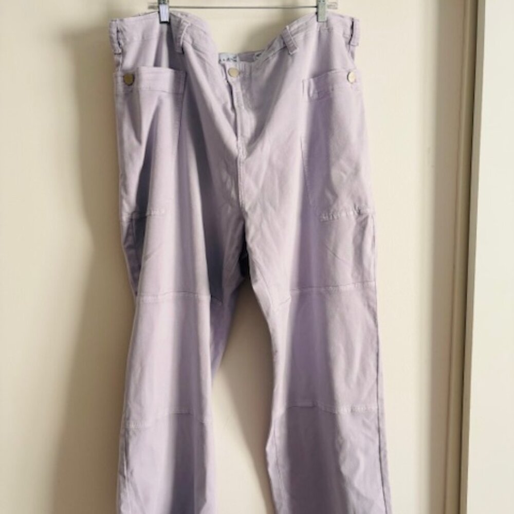 Lola Jeans - High-Rise Willow ML Cargo Pant | Misty Lilac NWT 42 - Picture 6 of 11